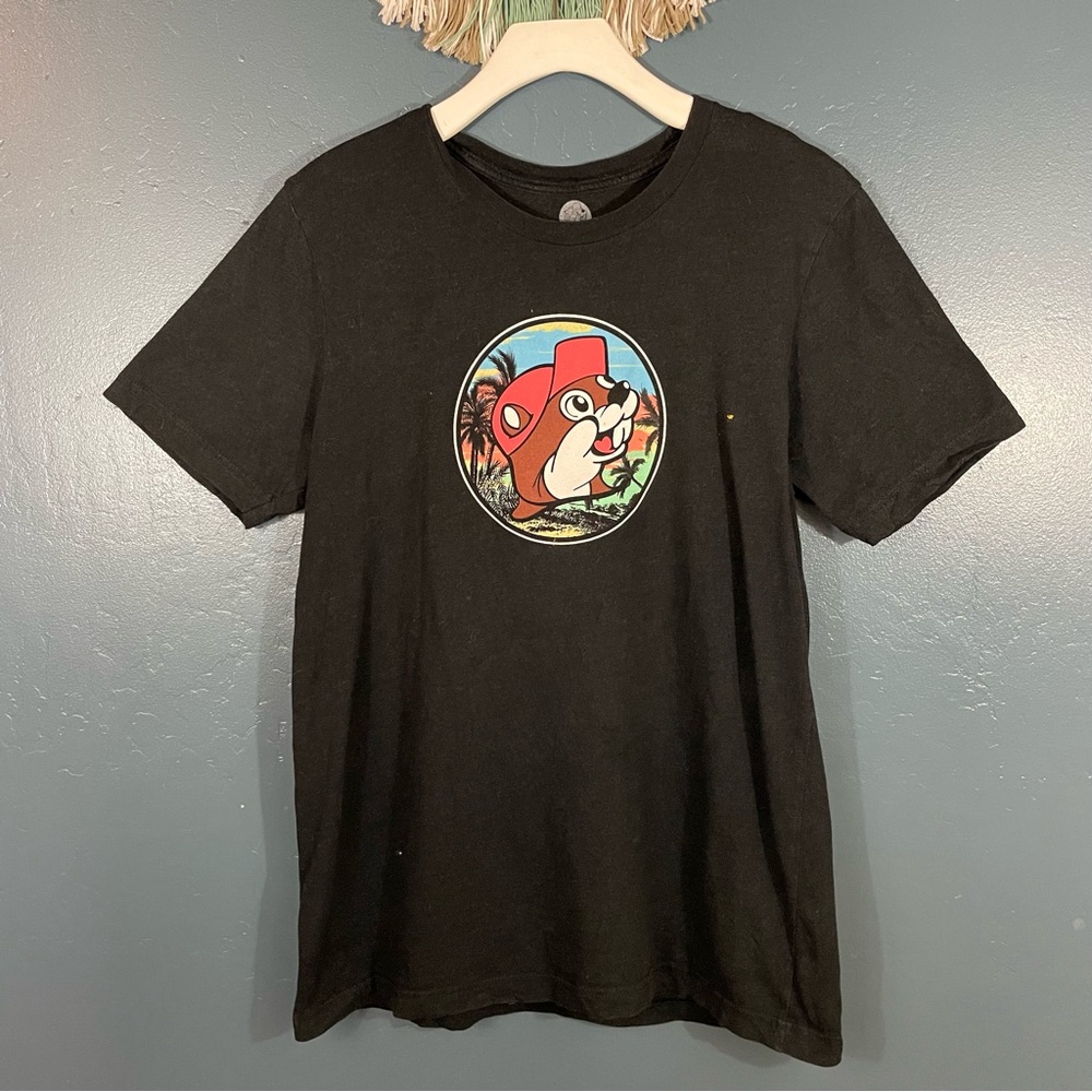 Bucee’s Men’s Black Short Sleeve Crewneck Mascot Graphic Tee Size M